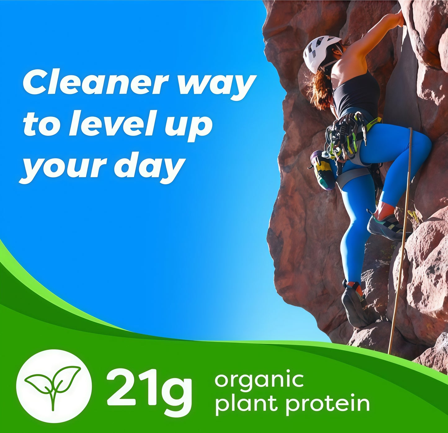 Organic Proteintm Plant Based ProteinPowder-Creamy Chocolate Fudge Pack of 2